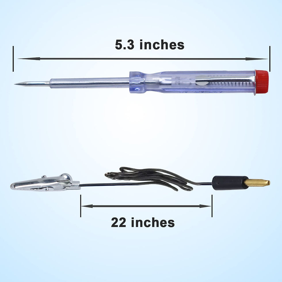 Thumbnail: DC 6V 12V 24V Circuit Tester, Auto Lamp Diagnostic Tool, Electrical Tape, Fuses