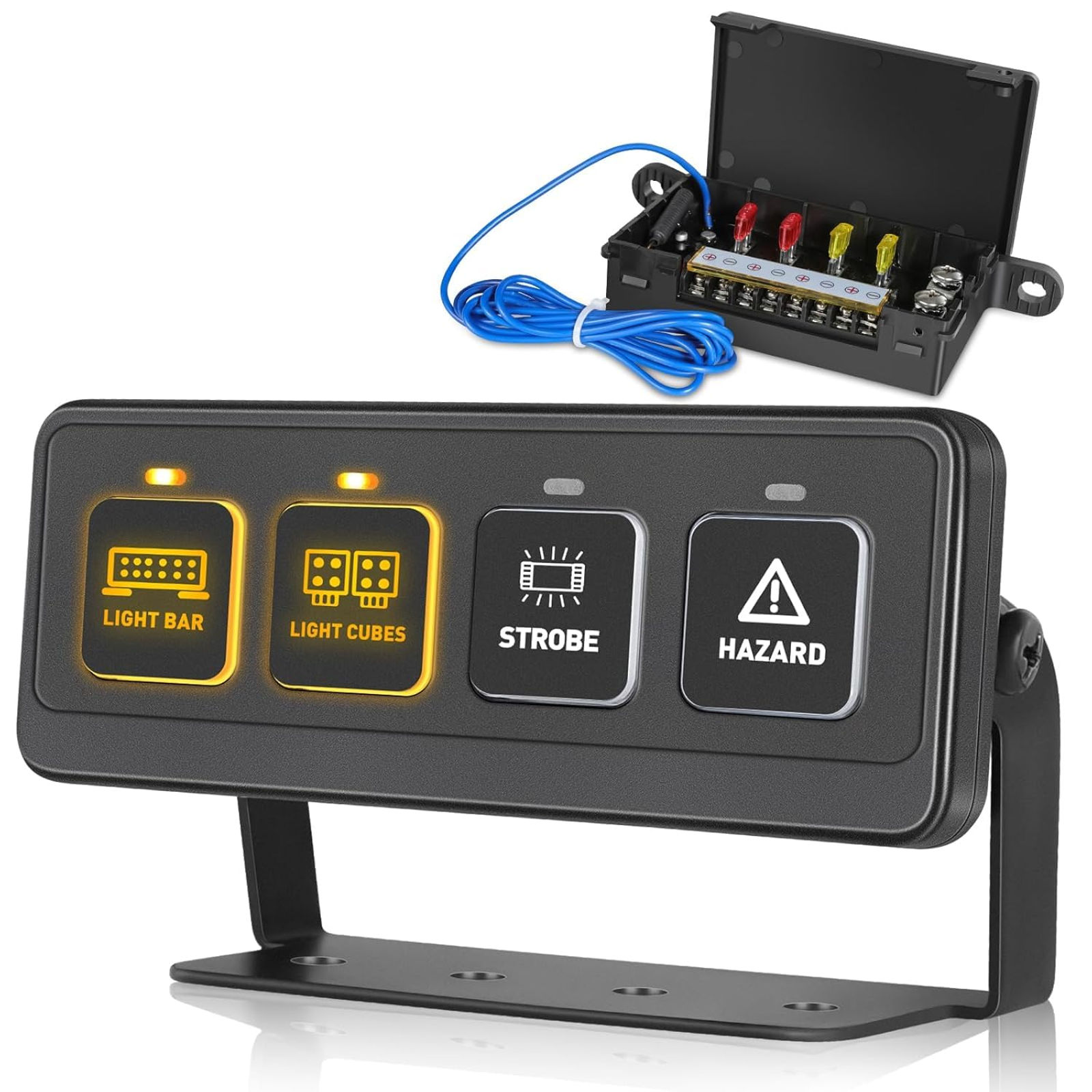 OFFROADTOWN Switch Panel Wireless Control Controller Relay 4 Gang Remote