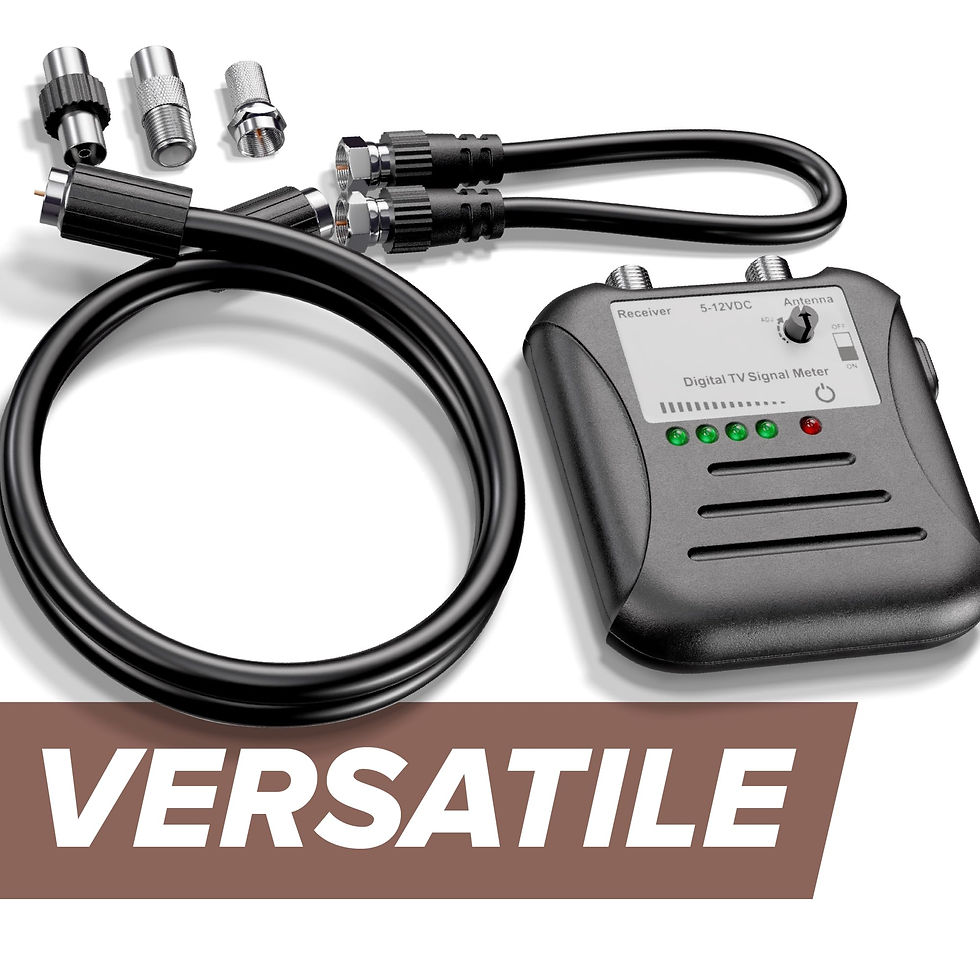 Thumbnail: THE CO Antenna for TVs, RVs, OTA CIMPLE Signal Strength Black Antennas