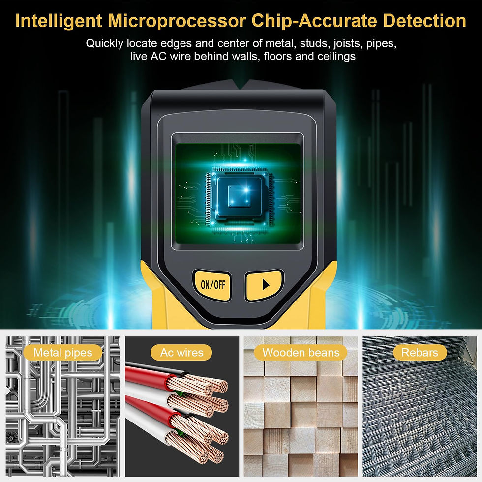 Thumbnail: Stud Wall Scanner - Tool Chip and HD LCD Display, Detector for the Center of