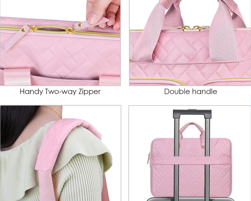 Thumbnail: Lacdo Laptop Bag for Women, 15.6" Messenger Bag for Acer, Dell, HP, ASUS