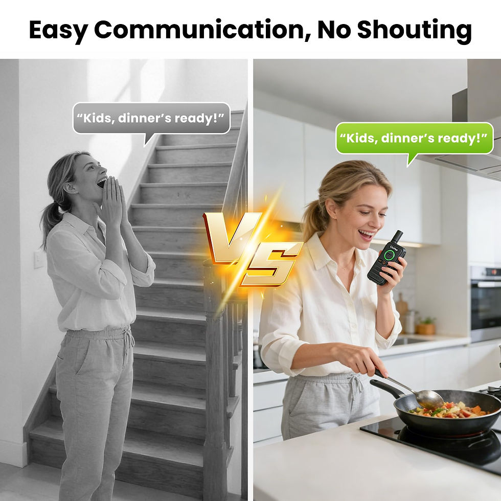 Thumbnail: Wireless Security with VOX Hands-Free & SOS Home Intercom System PTT Buttons,