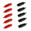 Thumbnail: 10Pack 20A Insulated Alligator Clips for Electric Circuit Testing5 Red + 5 Black
