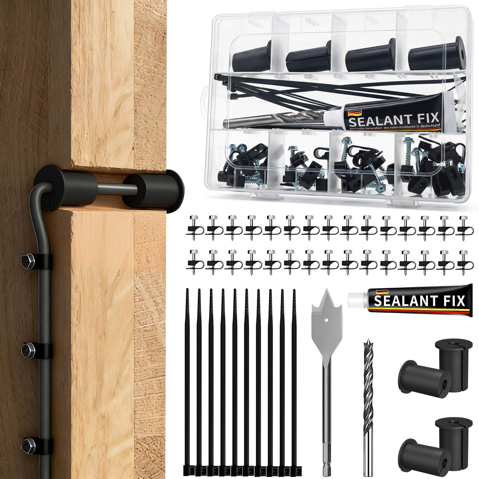 Starlink Cable Kit for Wall Pass Routing Through Grommet with Cable kit,