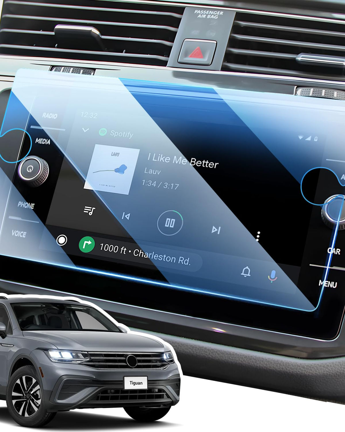 Screen Protector for Volkswagen Tiguan/Jetta/Taos 8" Touchscreen, HD Clear