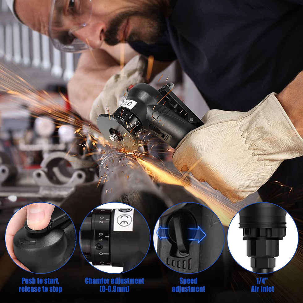 Thumbnail: Pneumatic Tool Handheld, Arc Corner with Air Chamfering Mini Air-Powered