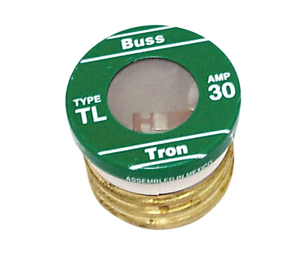 Bussman TL Edison Delay Fuse Count Per TL-30PK4 30 Amp Plug Time 4 Package
