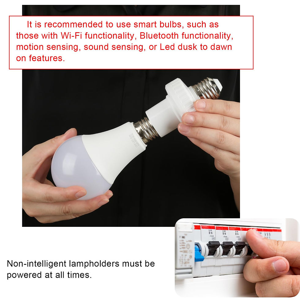 Thumbnail: UYODM 2-Pack Lamp Socket Power Adapter for Wyze Cam v3/v4, USB 5V 2A