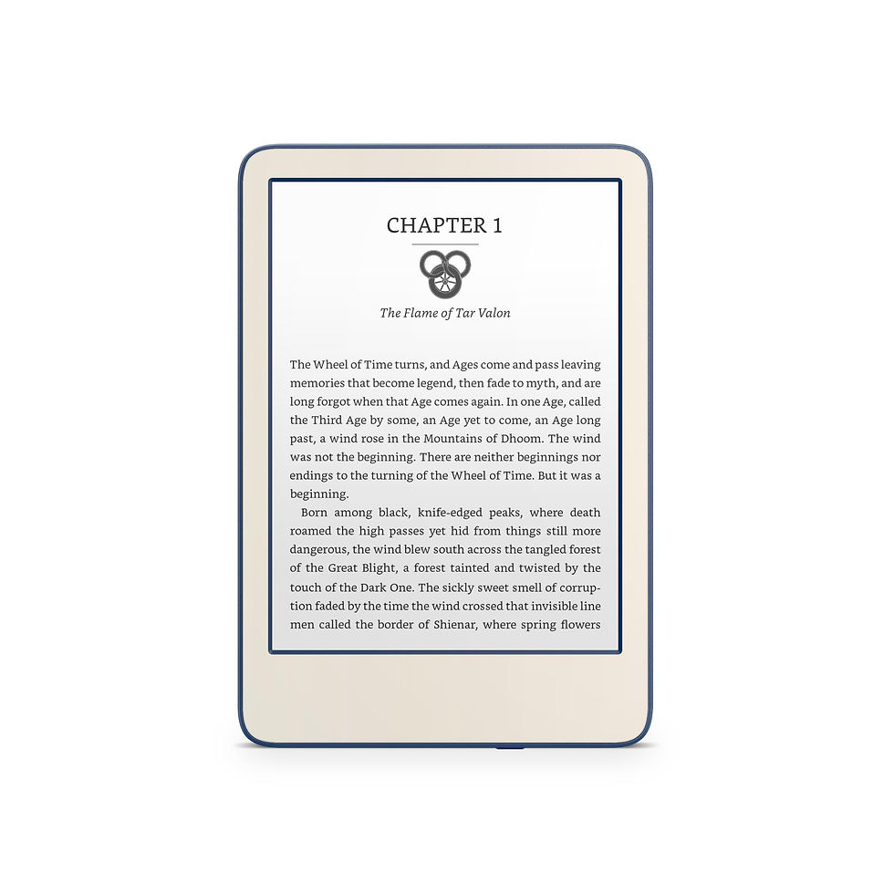 Thumbnail: Tacky Design Skin for Kindle Paperwhite (11th Gen, 2021), Dusty Blue/Ivory