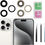 Thumbnail: 3pcs Glass Camera Lens for iPhone 15 Pro Max with Adhesive & Tool Kit