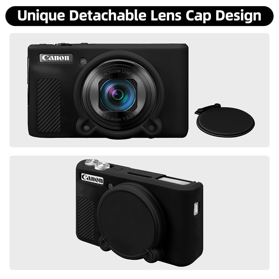 Thumbnail: Camera Case for Canon Powershot SX740/SX730, Soft Silicone, Anti-Scratch, Black