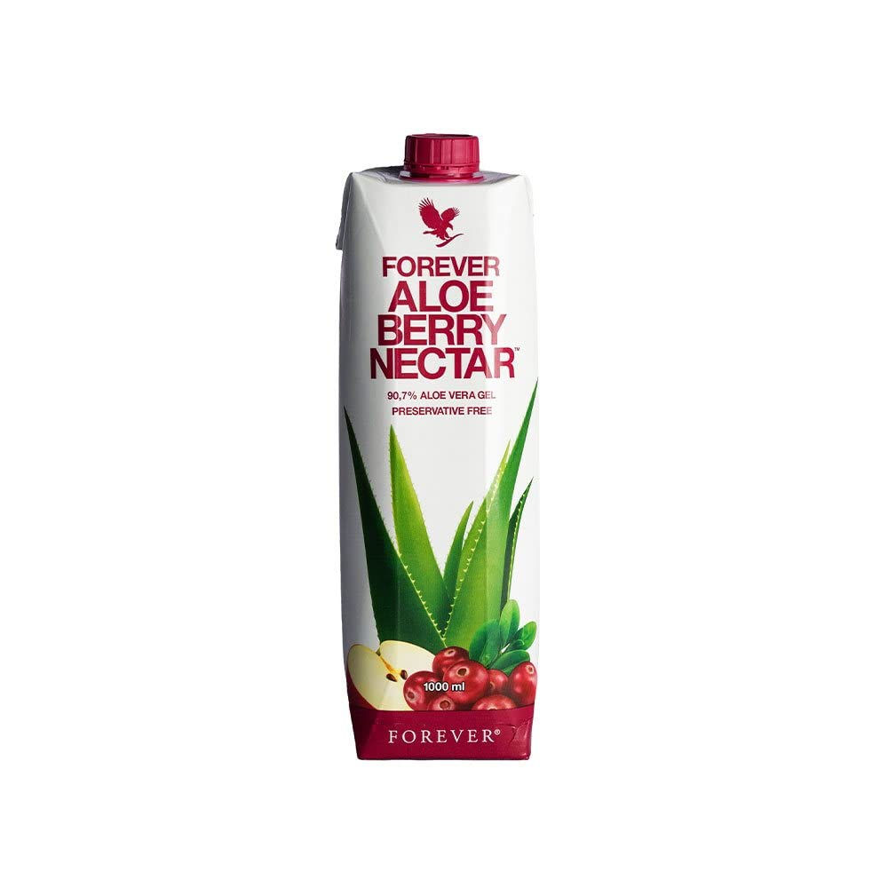 Forever Living Aloe Berry Nectar, 1000ml Cranberry-Apple, 90.7% Aloe Vera