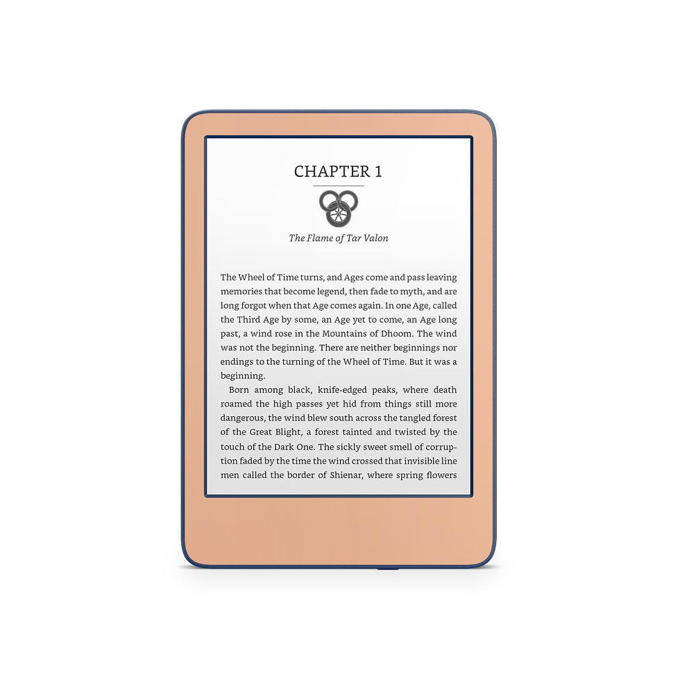 Thumbnail: Tacky Design Solid Skin Decal for Kindle (Peach, 11th Gen, 2022) 3M Vinyl Wrap