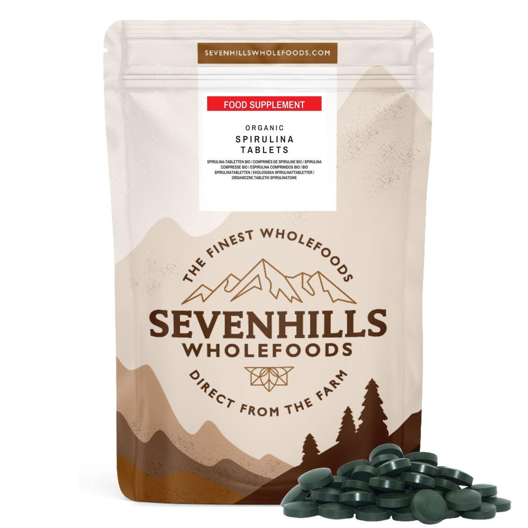 Sevenhills Organic Spirulina Tablets, 500mg, 250g, 500-Count