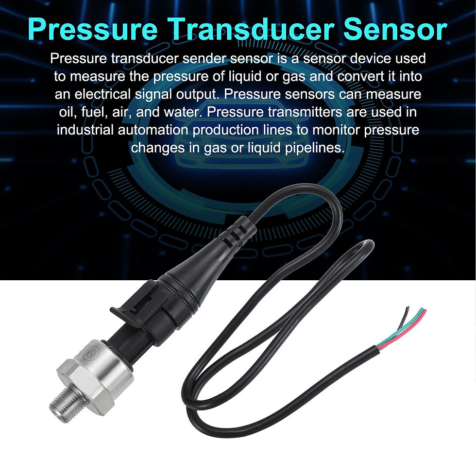 Thumbnail: MECCANIXITY Pressure Transducer Sender Sensor with Connector, 1/8" 30 Stainless