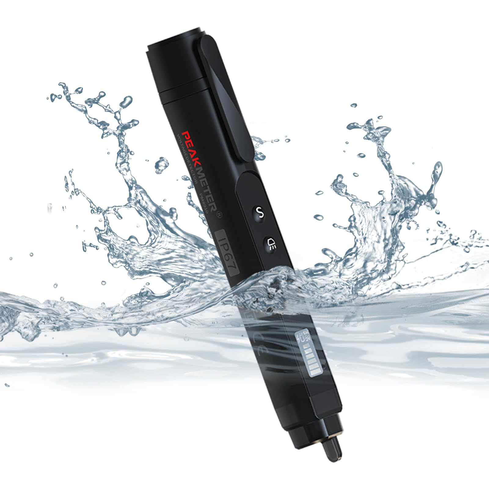Non-Contact Voltage Tester Pen AC 12-1000V, Dual Range, LCD Display, Alarm
