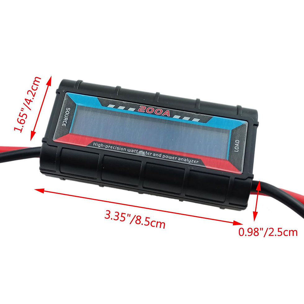 Thumbnail: 200A High Precision RC Watt Meter, Voltage & Amp Tester with LCD Display