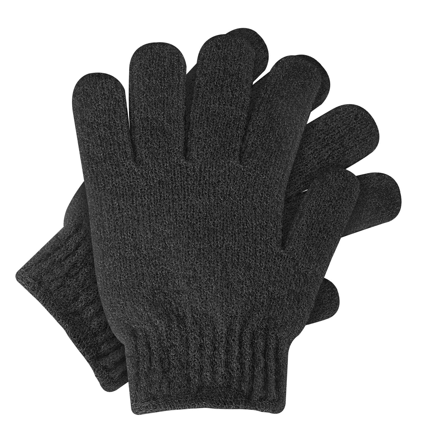 Sibba Loofah Bath Gloves - Exfoliating Shower Gloves for Face & Body