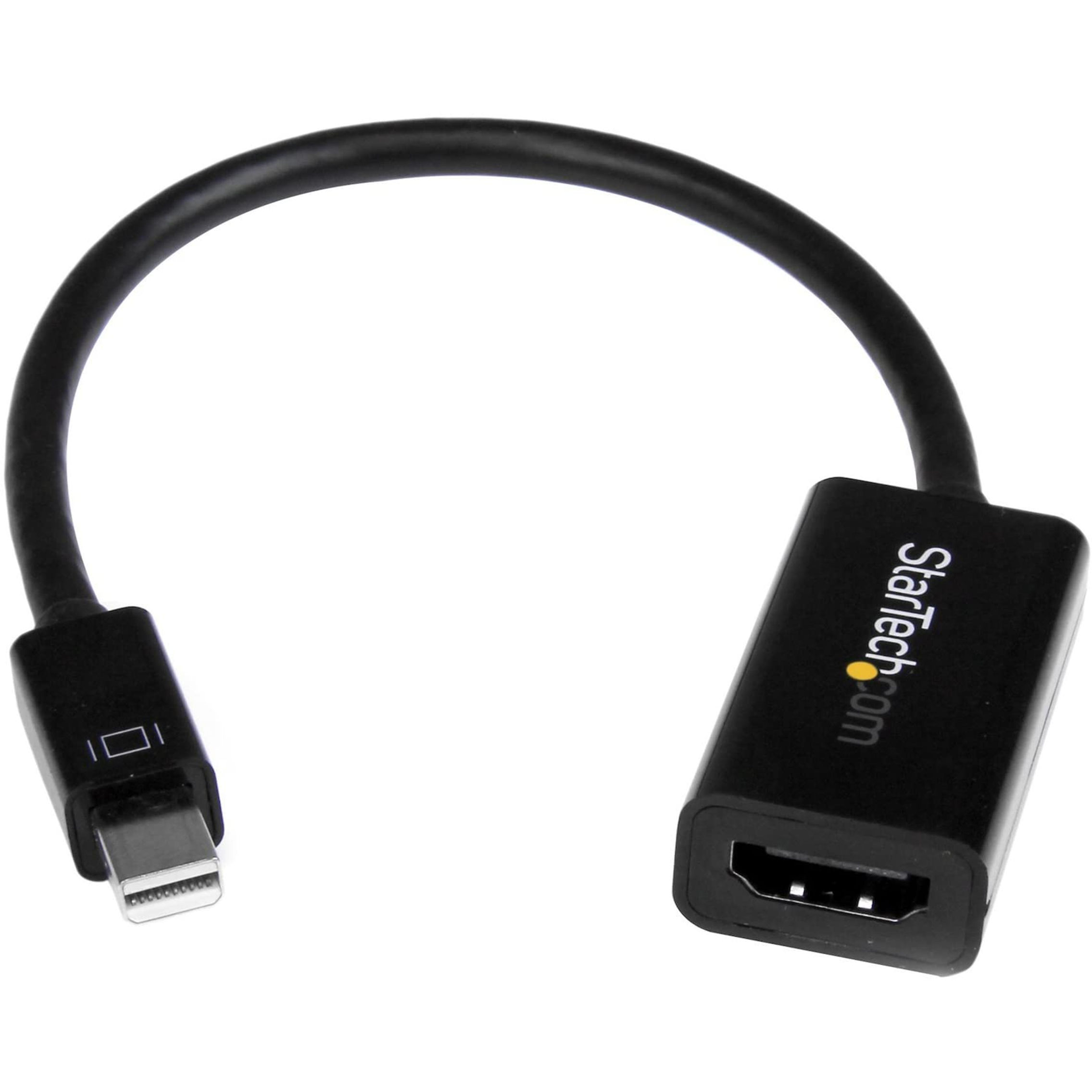 StarTech.com DisplayPort to Audio/Video Converter, MDP2HD4KS Mini HDMI Black
