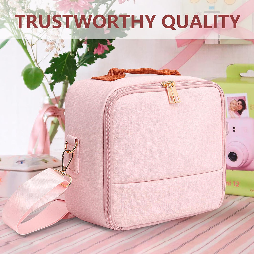 Thumbnail: Fujifilm Instax Mini 12/11 Camera Case with Shoulder Strap, Universal Pink Bag