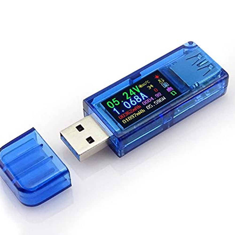 AT34 USB 3.0 Tester, USB Power Meter, Multimeter Digital Tester for USB Voltage
