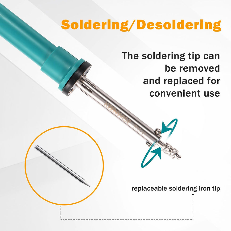 Thumbnail: Electric & Iron Kit, Solder Sucker Tool, Desoldering Pump Soldering Heatproof