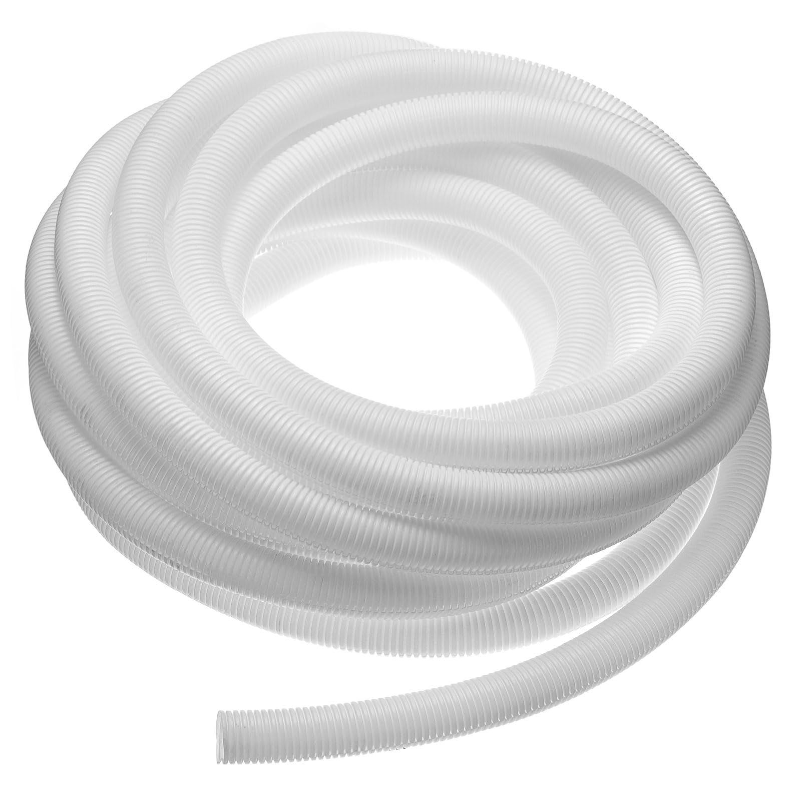 uxcell 3/4" Split Wire Loom Tubing, 33ft Flexible Cable Protector, White
