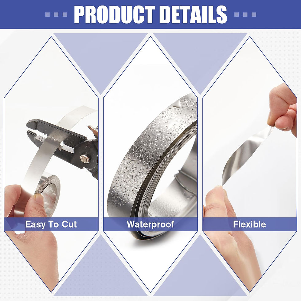 Thumbnail: Yaocom x Steel Tape with Non-Adhesive Label 4 Pcs 1/2" Tape for Electricians,