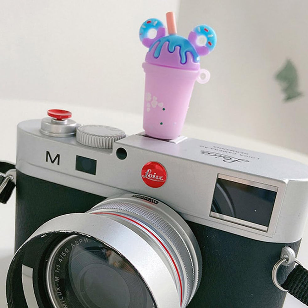 Thumbnail: ZOSTLAND Cute SLR Camera Hot Shoe Cover, Milk Tea Cup Protector (2 pcs)