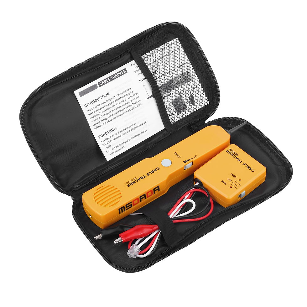 Thumbnail: Wire Tracer Tone Generator & Probe Kit, Cable Tester, Signal Locator Tool