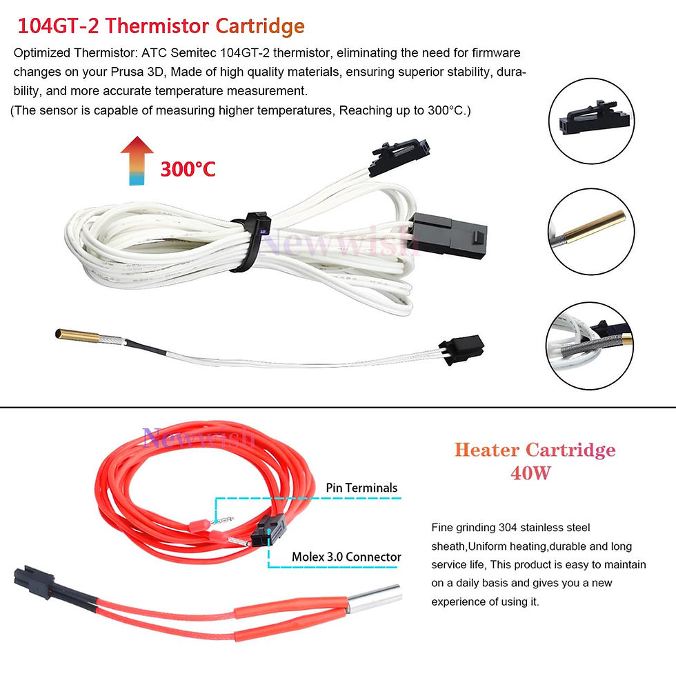 Thumbnail: Prusa Kit for Hotend Hardened Steel i3 MK3S+Hotend 24V Block Prusa Hotend
