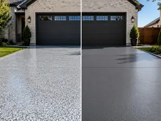 Epoxy vs polyurea outdoor concrete driveway floor coating