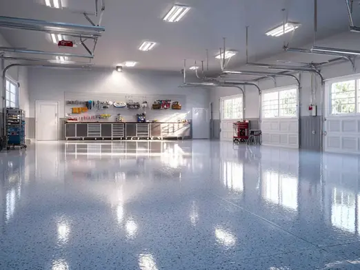 Durable garage floor coatings in Texas City by American Concrete Coatings