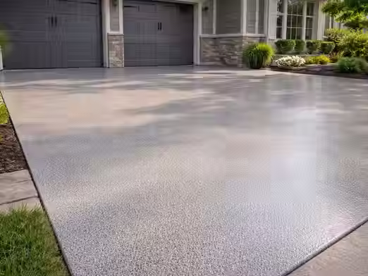 Polyurea coating applied on a driveway to prevent moisture damage and improve durability