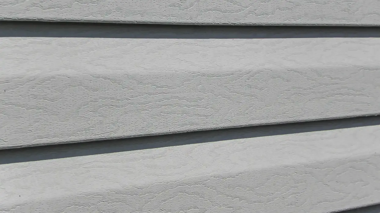 Gray textured vinyl siding HomeStop