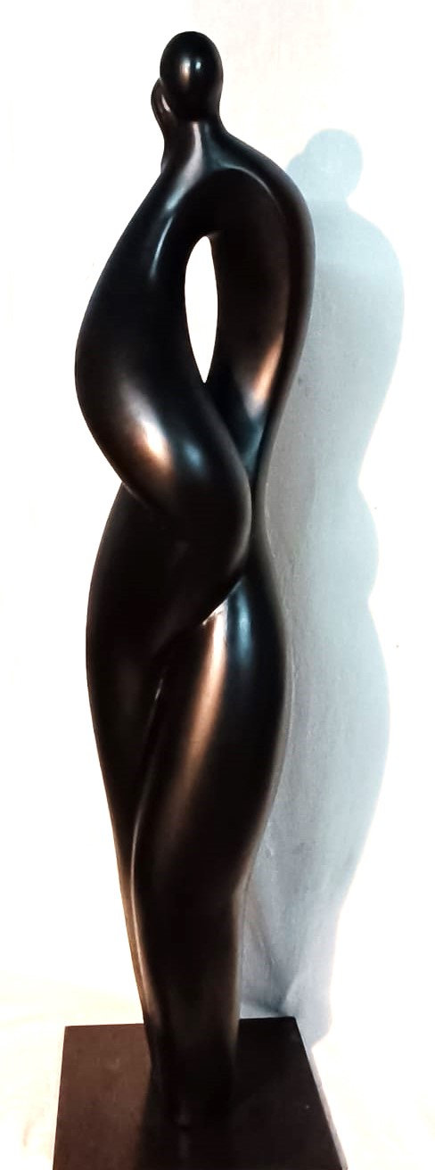 José Leal: 39º FIGURA X, Bronce, 3 7. 14X18X79 cm