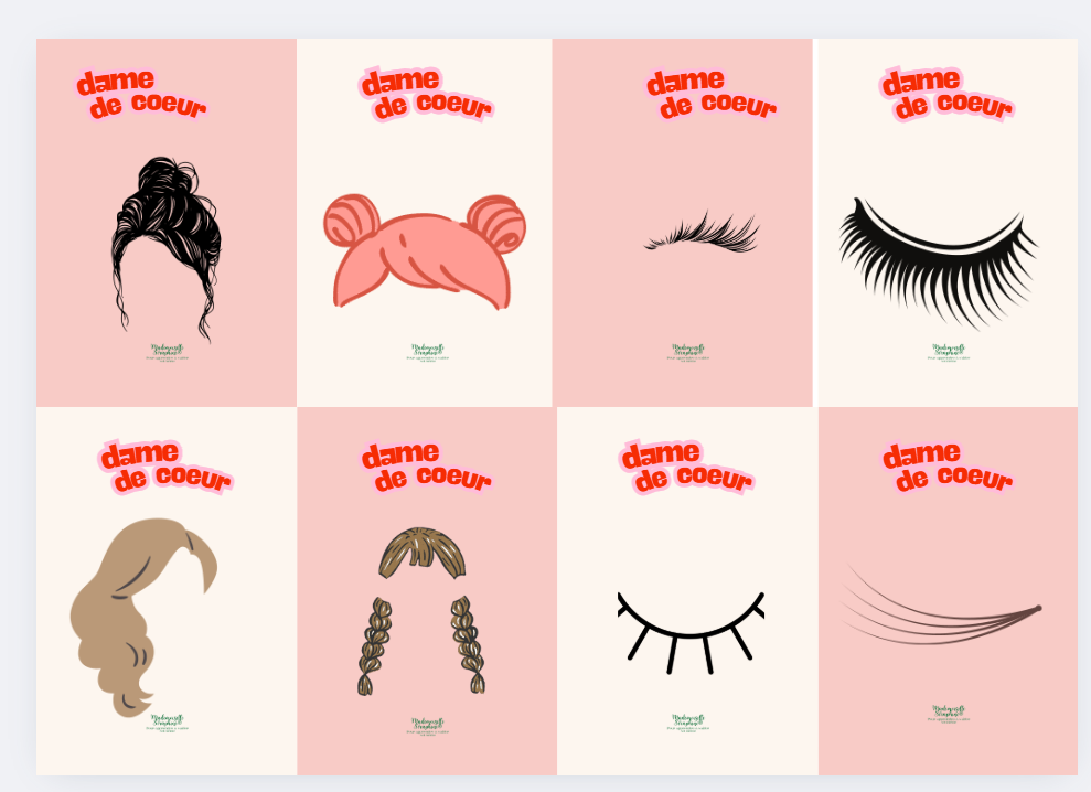 upcycling Imagine & incarne La dame de Coeur