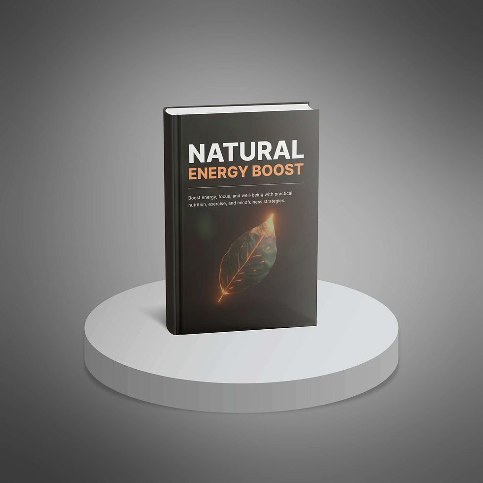 Cover of Natural Energy Boost ebook — guide to improving daily focus and vitality.