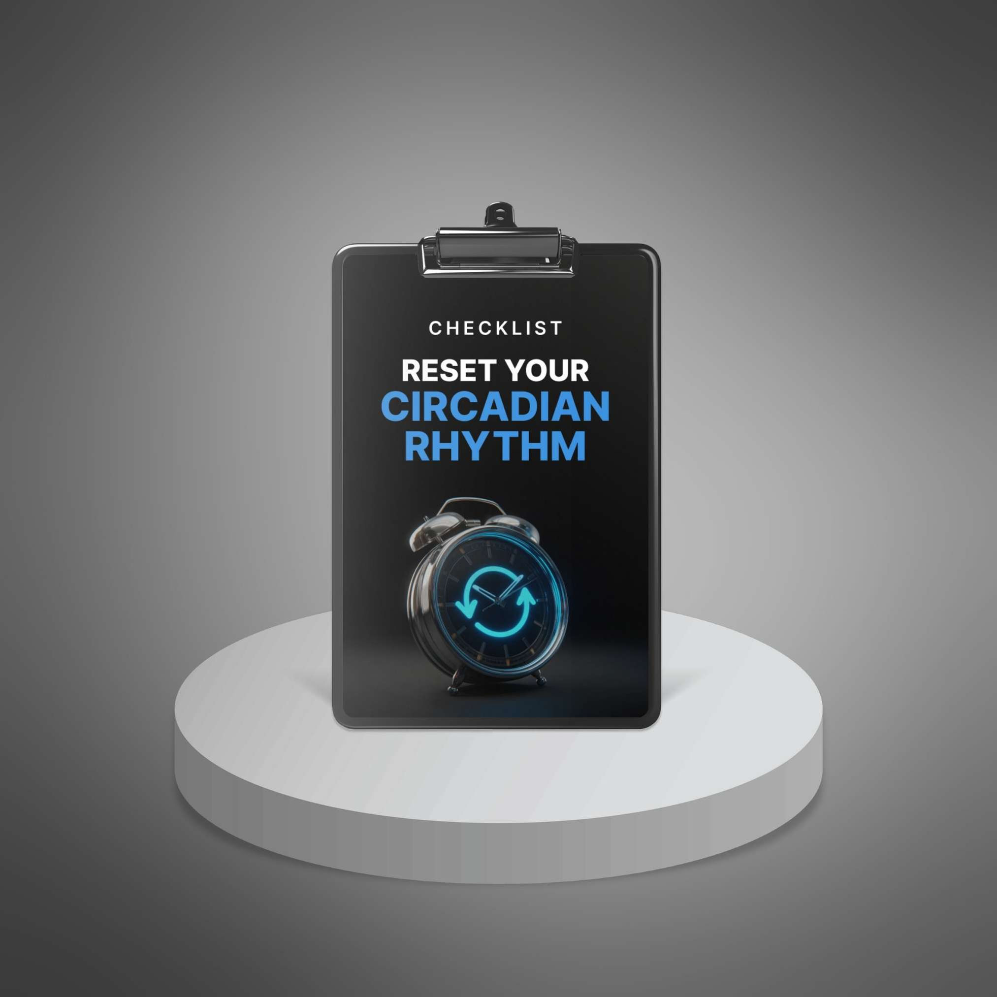 Reset Your Circadian Rhythm checklist ebook cover.