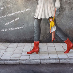 Rag doll - oil on canvas 90x70 cm