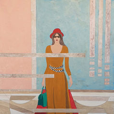 A small green bag - ACRYLIC ON CANVAS   100x70