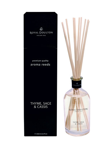 Thyme, Sage & Cassis Aroma Reeds Black Diffuser (200ml)