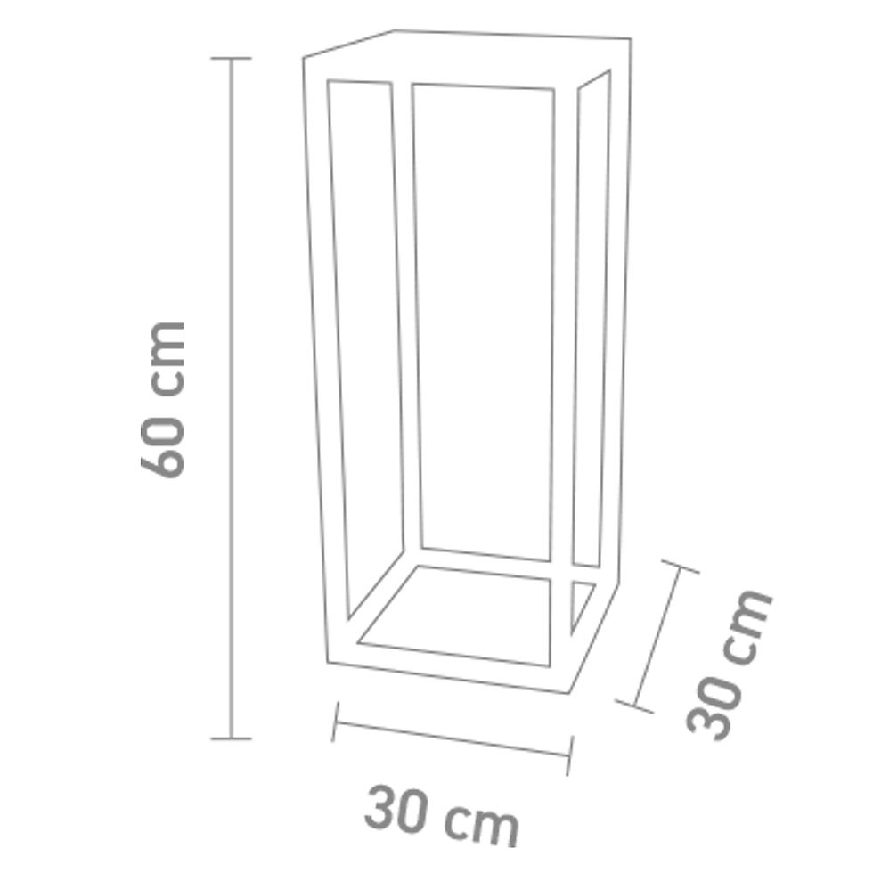 Thumbnail: Sompex Delux LED Floor Lamp w/ Tabletop (30 x 60 cm) - Black