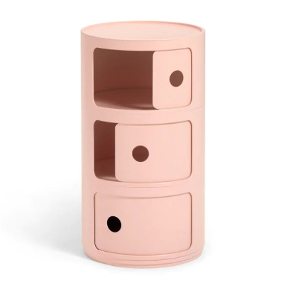 Thumbnail: Kartell Componibili Bio 3 Module Storage Unit - Pink