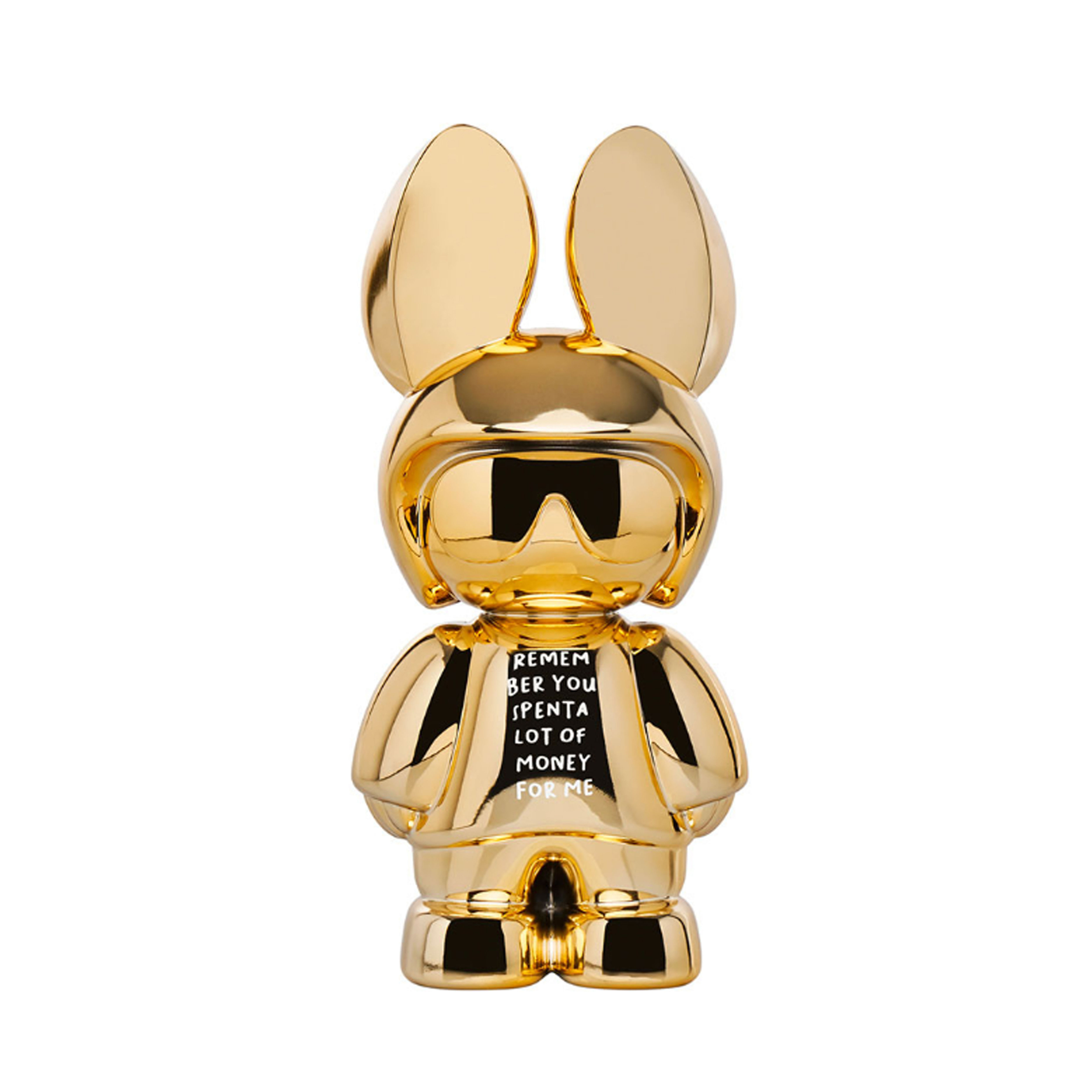 Mr & Mrs Fragrance NFT IMale Scented Art Toy 35cm – Chrome Gold (Oak Wood)