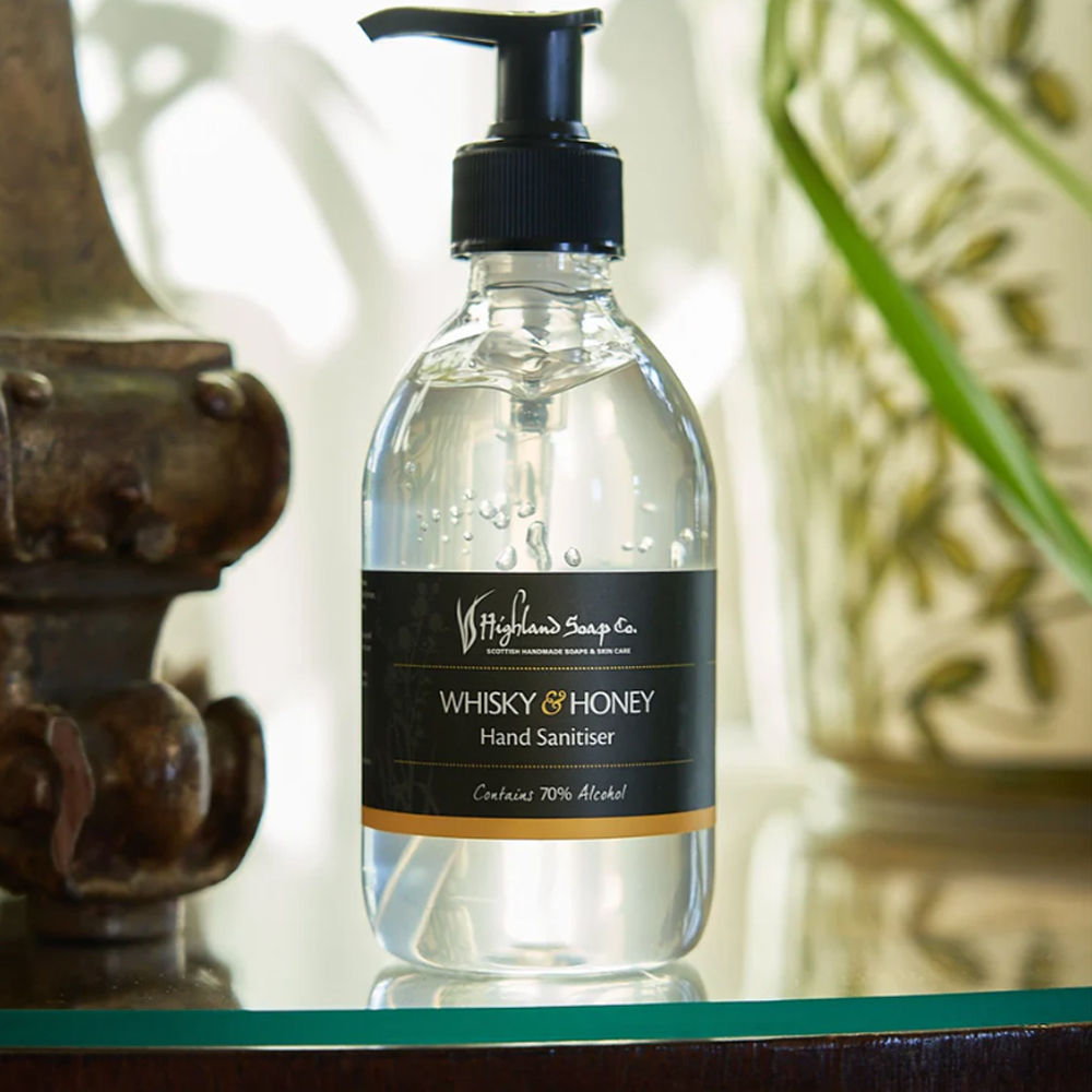 The Highland Soap Co.- Whisky & Honey Hand Sanitiser (300ml)
