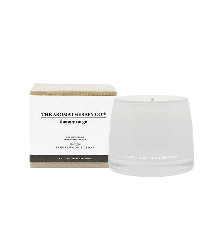 TAC Therapy® Soy Candle Strength - Sandalwood & Cedar 
  (260g)