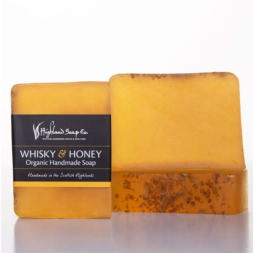 Thumbnail: The Highland Soap Co.- Whisky & Honey Glycerine Organic Handmade Soap (150g)