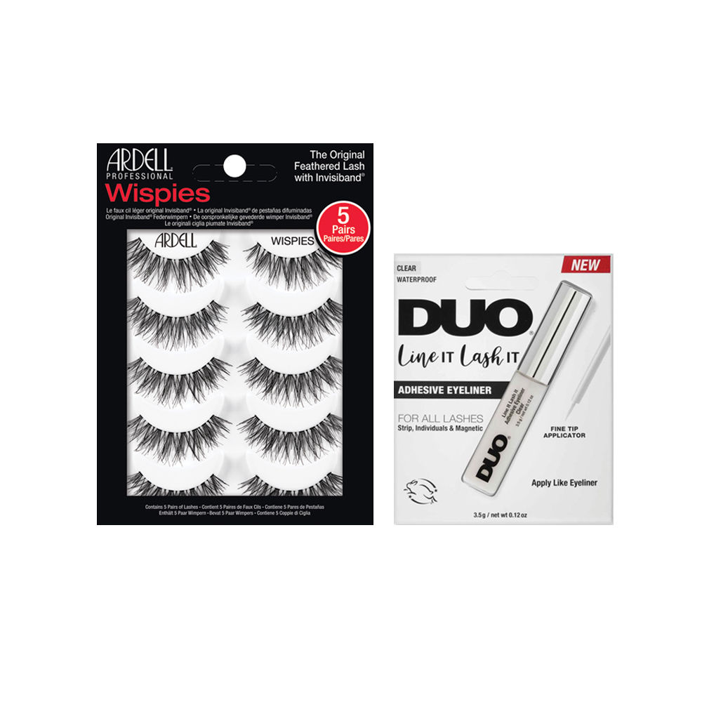 Ardell Multipack Wispies + DUO® Line it Lash It Adhesive Eyeliner