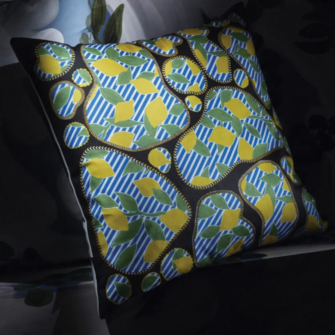 Christian Lacroix Lemon Pebbles Citron Cushion (50 x 50 cm)